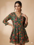 pure weaves of Printed Mal fabric with touch of embroidery in Garments launch by Texofab