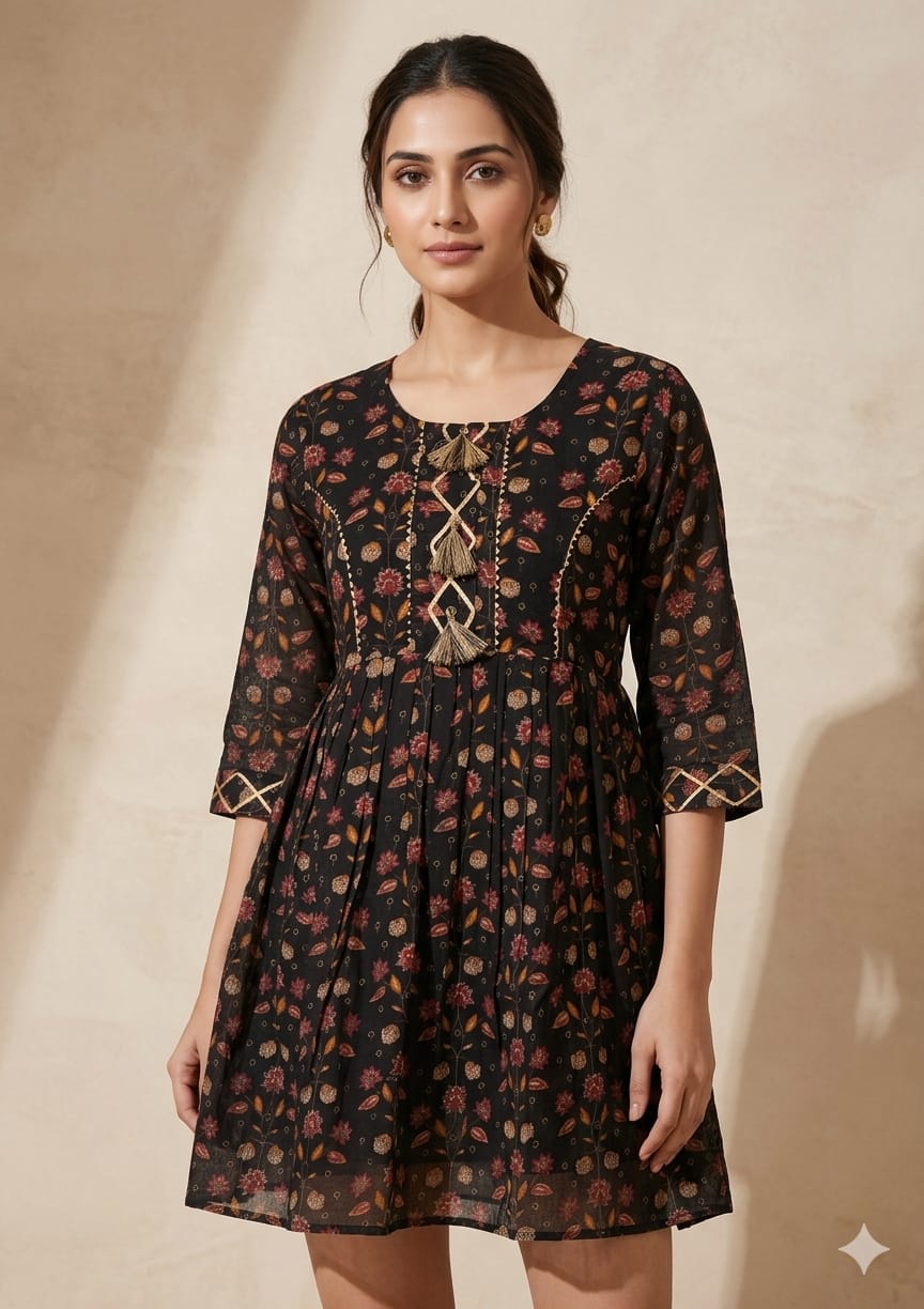 pure weaves of Printed Mal fabric with touch of embroidery in Garments launch by Texofab