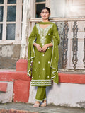 Heavy Rayon Kurti Pant Dupatta with embroidery work Launch By Texofab