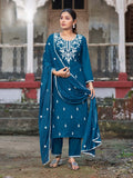 Heavy Rayon Kurti Pant Dupatta with embroidery work Launch By Texofab