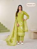 Stunning Collection ! summer cool  3-Piece  kurti pant dupatta Straight  cotton Concept