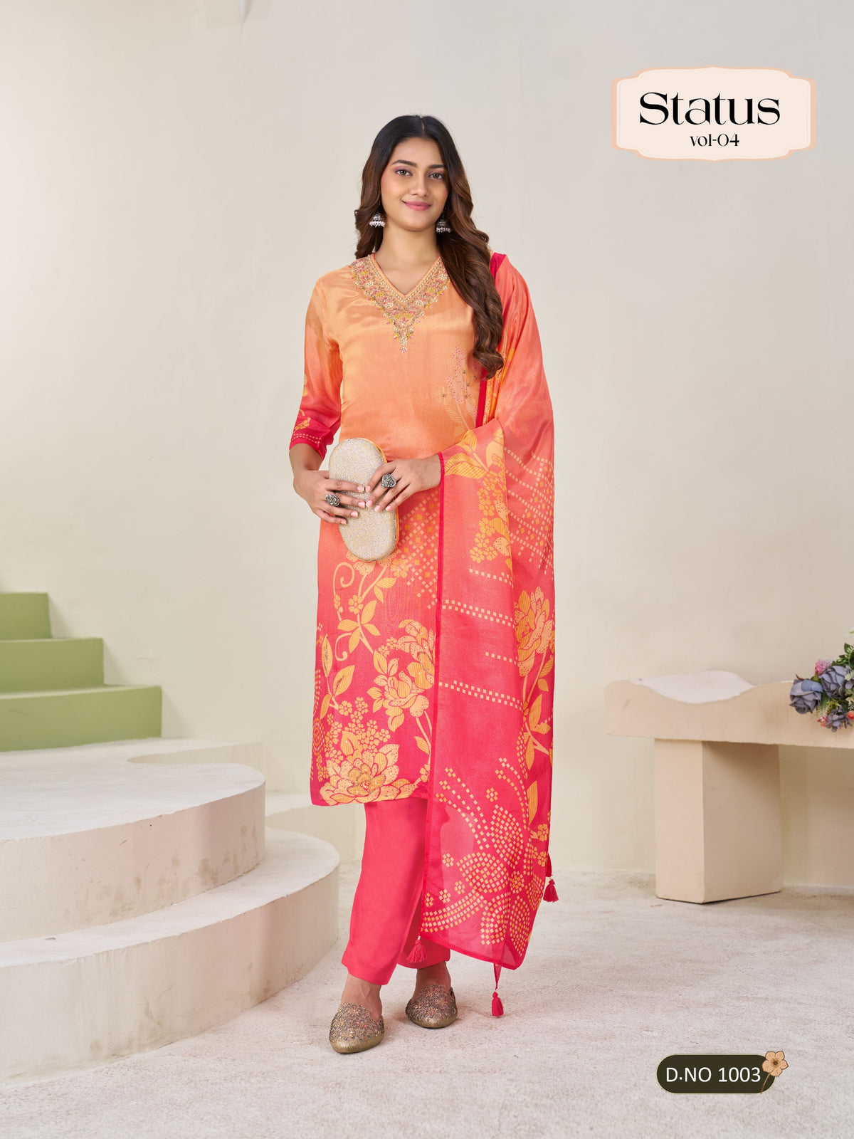 Premium Viscose Silk Kurti Pant Dupatta collection By Texofab