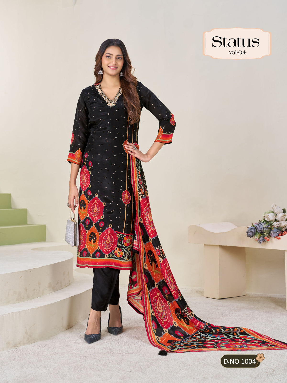 Premium Viscose Silk Kurti Pant Dupatta collection By Texofab