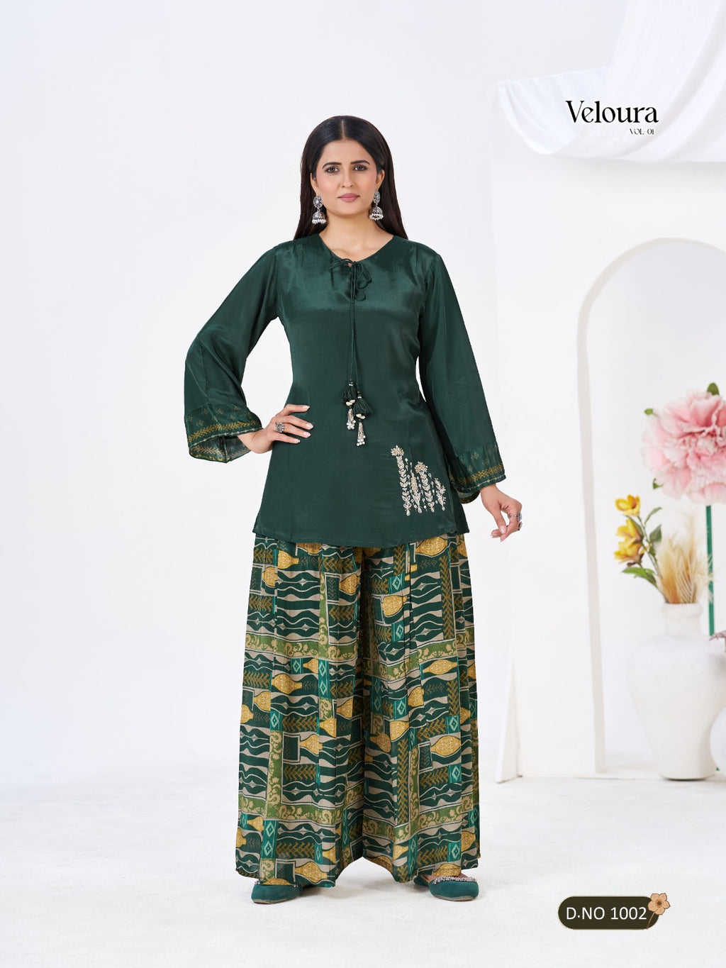 2-Piece Concept plazo Cord-set Stunning Collection By Texo