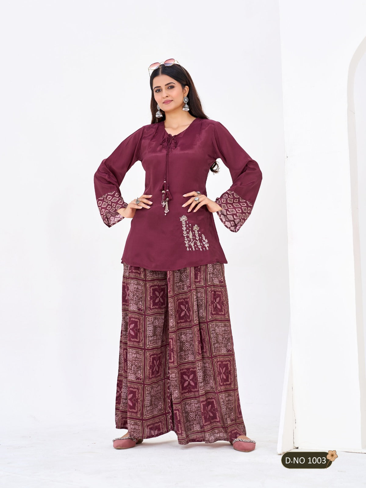 2-Piece Concept plazo Cord-set Stunning Collection By Texo